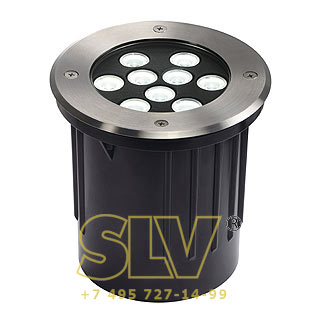 230151 DASAR 9x1W LED светильник встраиваемый IP67 с 9 белыми PowerLED 1Вт, сталь SLV