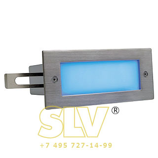 230237 BRICK LED 16 светильник встраиваемый IP44 c 16 синими LED, 1Вт, сталь SLV 230237 BRICK LED 16 светильник встраиваемый IP44 c 16 синими LED, 1Вт, сталь SLV