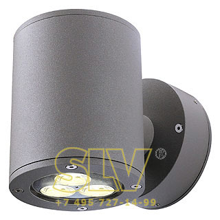 230365 SITRA WALL UP-DOWN светильник настенный IP44 для 2-х ламп GX53 по 9Вт макс., темно-серый SLV 230365 SITRA WALL UP-DOWN светильник настенный IP44 для 2-х ламп GX53 по 9Вт макс., темно-серый SLV