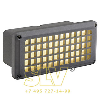 230482 BRICK MESH LED светильник встраиваемый IP54 c 60 белыми теплыми LED, 8.5Вт, серебристый SLV 230482 BRICK MESH LED светильник встраиваемый IP54 c 60 белыми теплыми LED, 8.5Вт, серебристый SLV