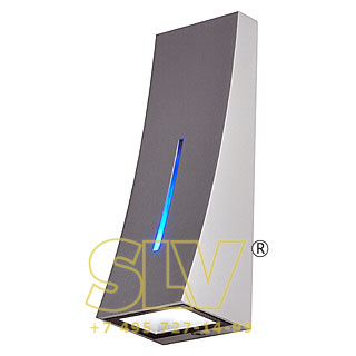 230767 DELWA BLUE светильник настенный IP44 с белым PowerLED 5Вт и синим PowerLED 1Вт, алюминий SLV 230767 DELWA BLUE светильник настенный IP44 с белым PowerLED 5Вт и синим PowerLED 1Вт, алюминий SLV