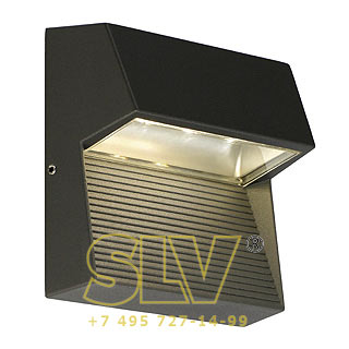 230872 LED DOWNUNDER SQUARE светильник настенный IP44 с 3 белыми теплыми PowerLED по 1Вт, антрацит SLV 230872 LED DOWNUNDER SQUARE светильник настенный IP44 с 3 белыми теплыми PowerLED по 1Вт, антрацит SLV